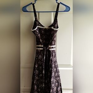 VTG Gunne Sax calico Floral Dress Summer corset
